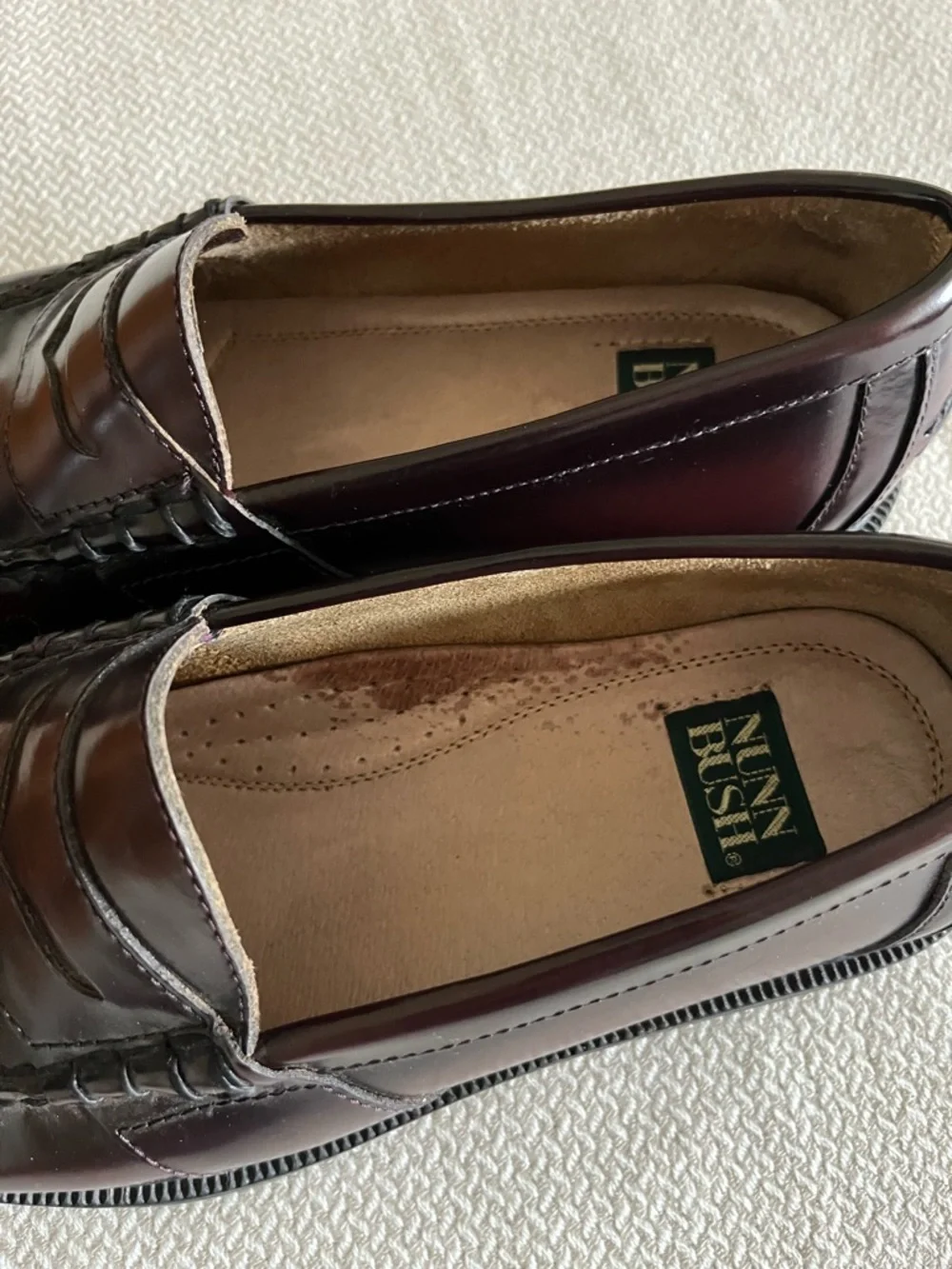 Nunn Bush Men's Brown Leather Penny Loafers Size 7.5M - Picture 5 of 11